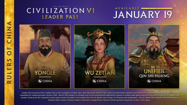 Набор «Правители Китая» для Civilization 6 выйдет 19 января в Steam и EGS