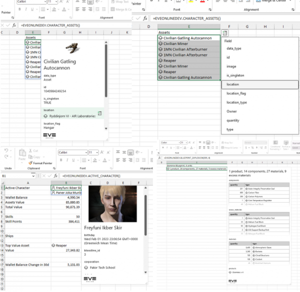 В Eve Online начинается закрытое тестирование интеграции Microsoft Excel